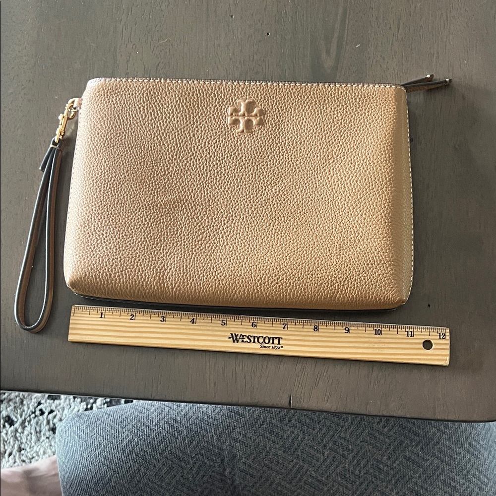 Tory Burch Gold Wristlet Clutch